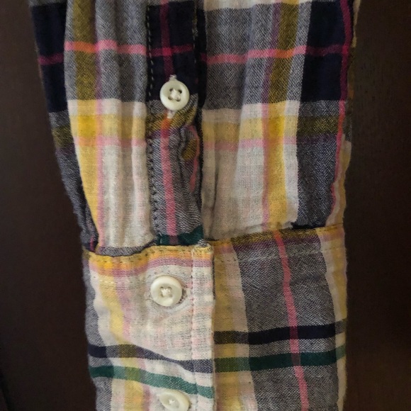 MERONA Women’s L/S Plaid Shirt, Petite Small - Picture 4 of 9